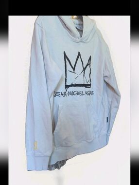 Jack&Jones JEAN-MICHEL BASQUIAT Crown Embroidered Hoodie Size M